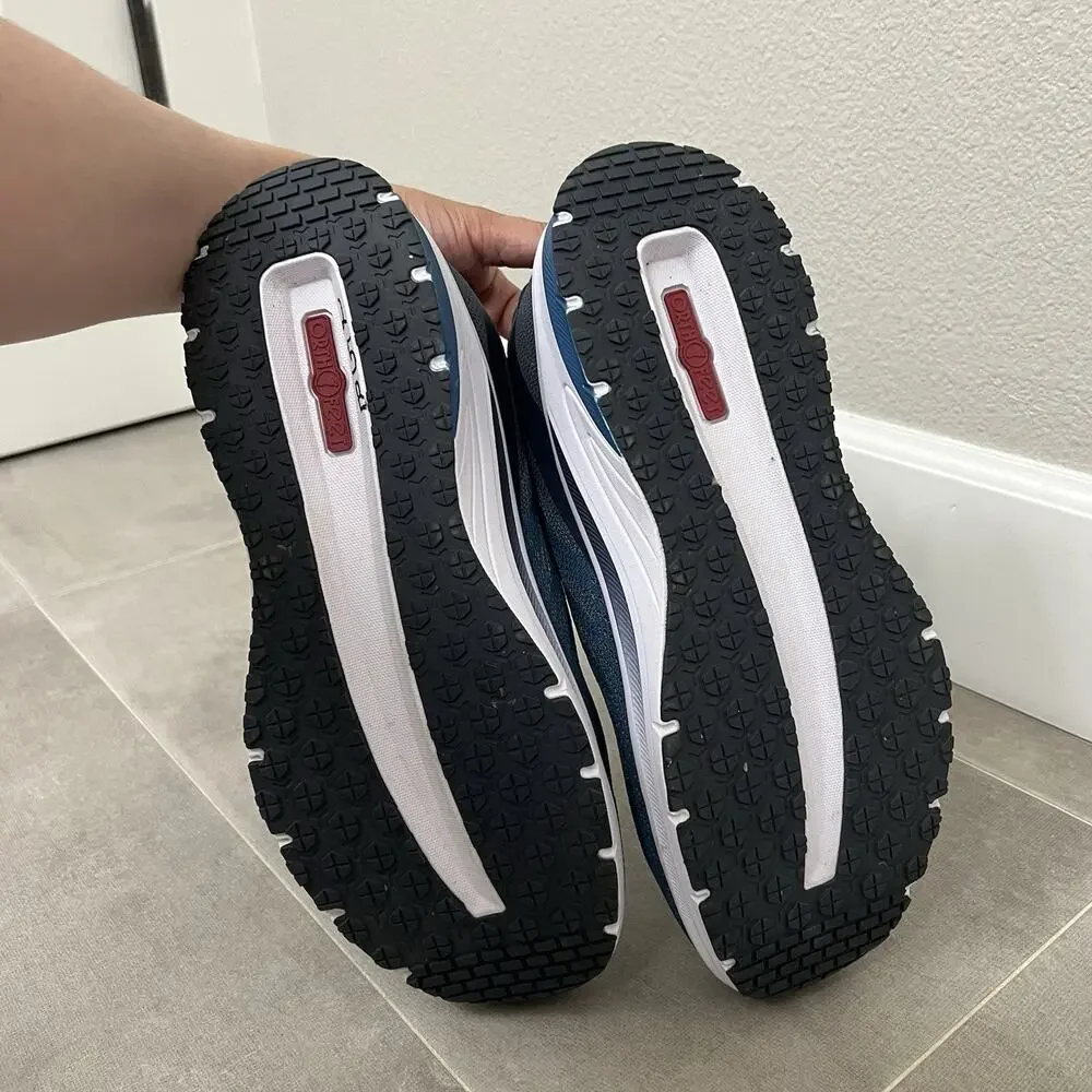 Orthofeet Tilos Size 10.5 Blue 2E X-Wide Orthopedic Walking Sneakers Shoes